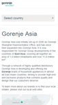 Mobile Screenshot of gorenjeasia.com